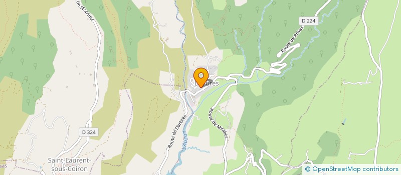 localisation de l'entreprise ENSEMBLE ET SOLIDAIRES UNRPA SECTION DE DARBRES  DARBRES