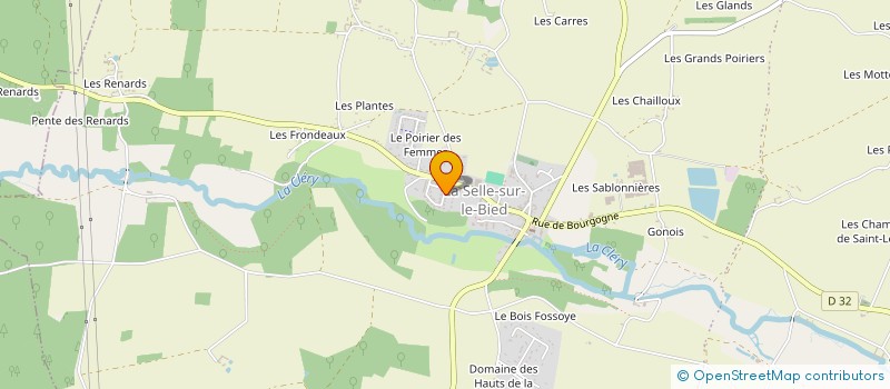 localisation de l'entreprise ENSEMBLE ET SOLIDAIRES-UNRPA SECTION DE LA SELLE SUR LE BIED à LA SELLE-SUR-LE-BIED