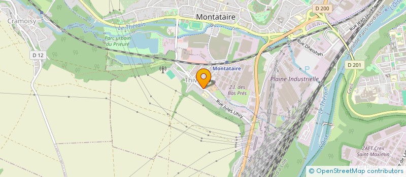 localisation de l'entreprise ENSEMBLE ET SOLIDAIRES UNRPA SECTION DE THIVERNY  THIVERNY