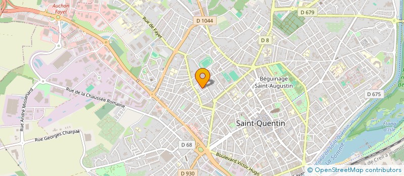 localisation de l'entreprise ENSEMBLE FOLKLORE ET VARIETES DE PICARDIE à SAINT-QUENTIN