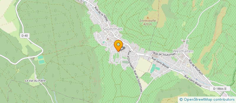 localisation de l'entreprise ENSEMBLE FOLKLORIQUE  SOULTZMATT