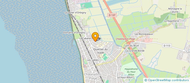 localisation de l'entreprise ENSEMBLE FOLKLORIQUE 'LES MELUSINES' à CHATELAILLON-PLAGE