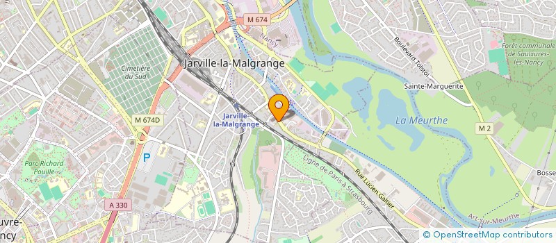 localisation de l'entreprise ENSEMBLE GUITARE MANDOLINE DE JARVILLE LA MALGRANGE à JARVILLE-LA-MALGRANGE