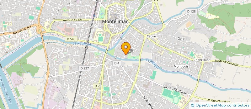 localisation de l'entreprise ENSEMBLE GYMNIQUE DE MONTELIMAR AGGLO  MONTELIMAR