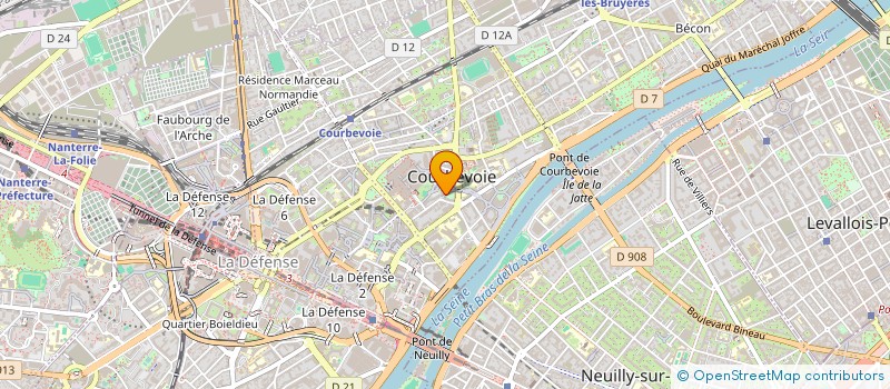 localisation de l'entreprise ENSEMBLE H à COURBEVOIE