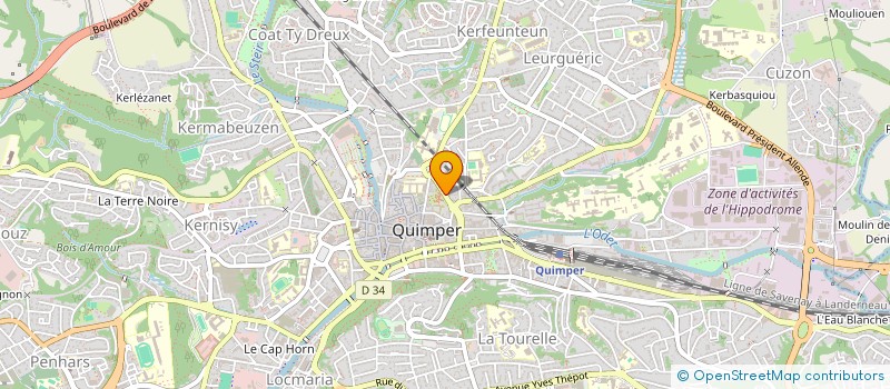 localisation de l'entreprise ENSEMBLE HARMONIQUE QUIMPER CORNOUAILLE à QUIMPER