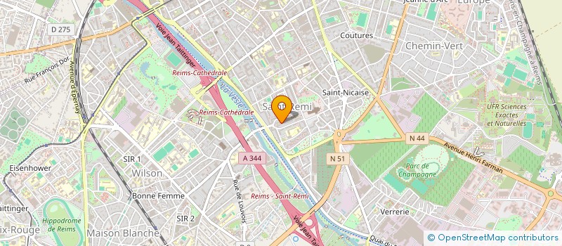 localisation de l'entreprise ENSEMBLE HEPTAMUSE  REIMS
