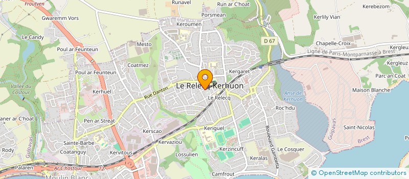 localisation de l'entreprise ENSEMBLE INSTRUMENTAL BRETAGNE OCCIDENTALE UNE AUTRE ESCALE  LE RELECQ-KERHUON