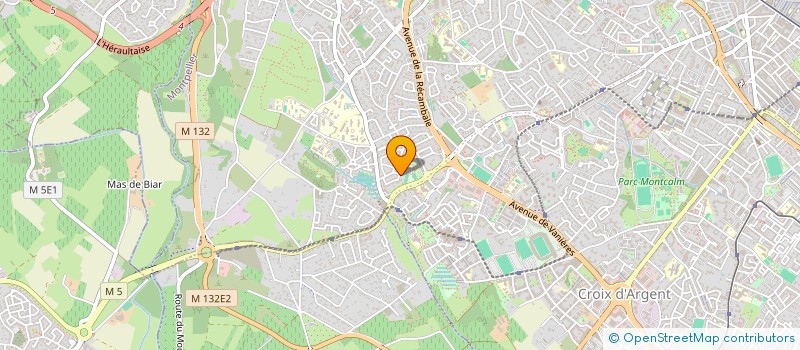 localisation de l'entreprise ENSEMBLE INSTRUMENTAL CONTREPOINT à MONTPELLIER
