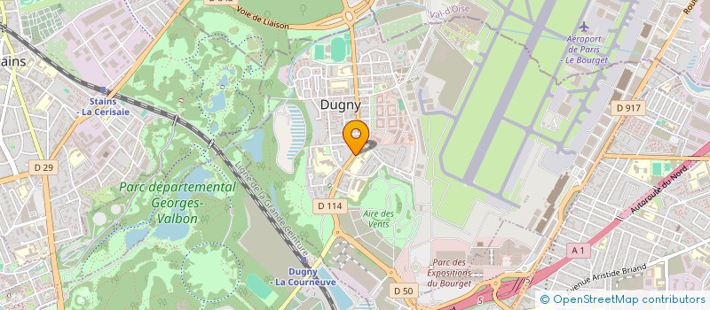 localisation de l'entreprise ENSEMBLE INSTRUMENTAL DE DUGNY  DUGNY