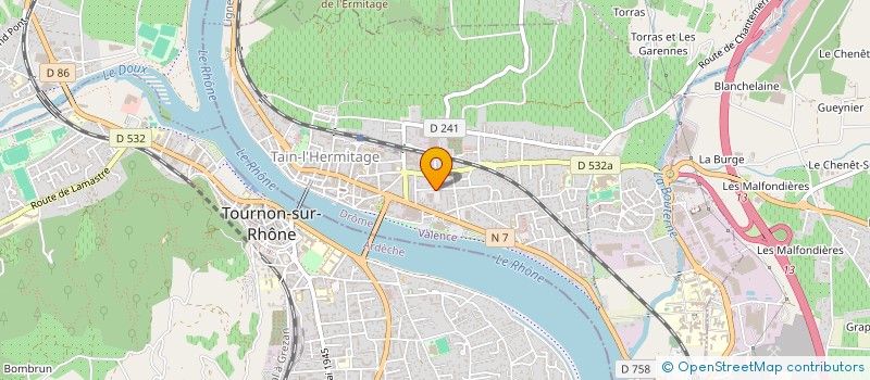 localisation de l'entreprise ENSEMBLE INSTRUMENTAL DE TOURNON TAIN  TAIN-L'HERMITAGE