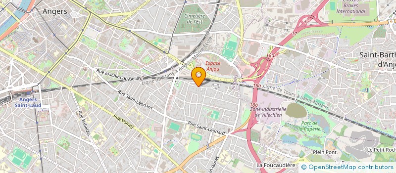 localisation de l'entreprise ENSEMBLE INSTRUMENTAL GERARD-CHENUET à ANGERS