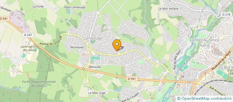 localisation de l'entreprise ENSEMBLE INSTRUMENTAL POLYMNIE à LIMOGES