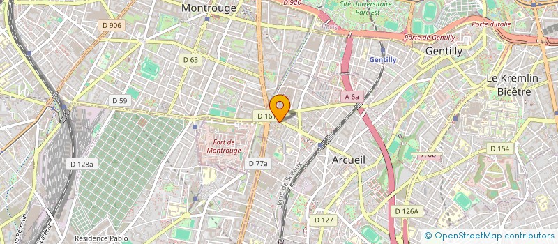 localisation de l'entreprise ENSEMBLE LA MAIN TENDUE à ARCUEIL