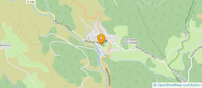 localisation de l'entreprise ENSEMBLE LANARCOIS D'ANIMATIONS CULTURELLES ET ARTISTIQUES - ELAN  LANARCE