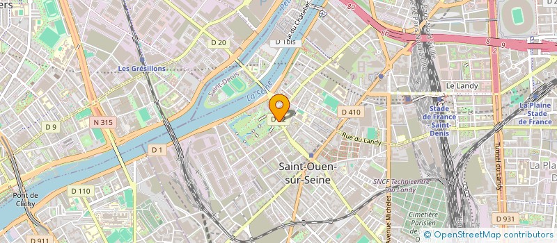 localisation de l'entreprise ENSEMBLE LES HEURES à SAINT-OUEN-SUR-SEINE