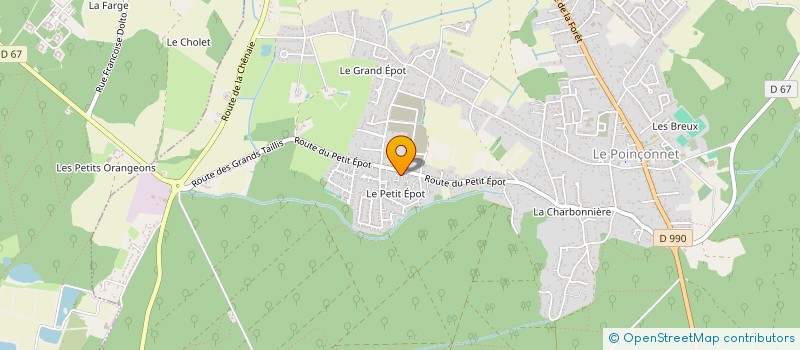 localisation de l'entreprise ENSEMBLE LOISIR SPORTIF DE LA FORET à LE POINCONNET