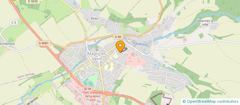 localisation de l'entreprise ENSEMBLE, MAGNY AVANCE  MAGNY-EN-VEXIN