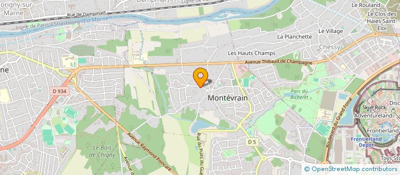 localisation de l'entreprise ENSEMBLE MAIN DANS LA MAIN AVANCONS à MONTEVRAIN
