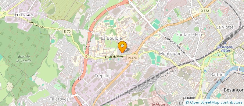 localisation de l'entreprise ENSEMBLE MAIN DANS LA MAIN (E2M) à BESANCON