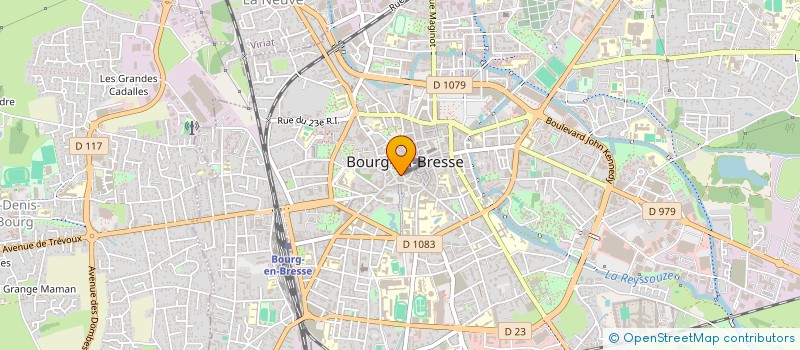 localisation de l'entreprise ENSEMBLE MAURICE CALVET à BOURG-EN-BRESSE