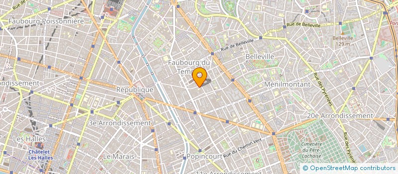 localisation de l'entreprise ENSEMBLE METAMORPHOSES DE PARIS  PARIS