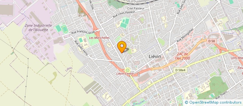 localisation de l'entreprise ENSEMBLE MOSAIQUE  LIEVIN