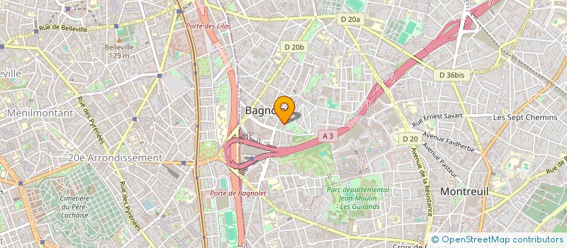 localisation de l'entreprise ENSEMBLE MOUVEMENT POUR UNE ALTERNATIVE DE GAUCHE ECOLOGISTE ET SOLIDAIRE à BAGNOLET
