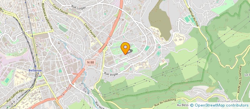 localisation de l'entreprise ENSEMBLE MUSICA  SAINT-ETIENNE