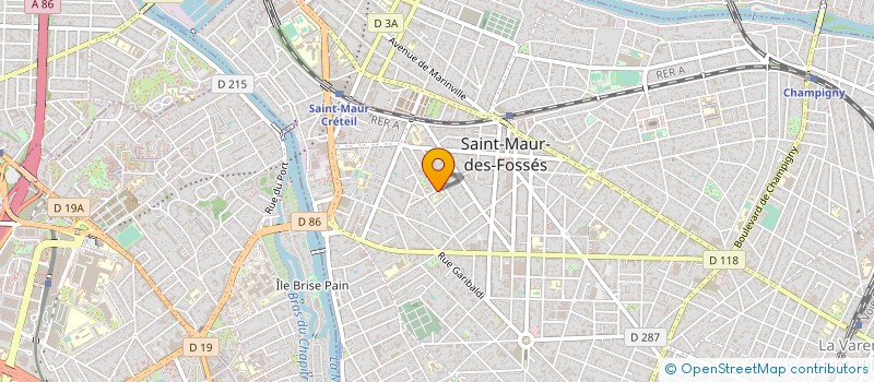 localisation de l'entreprise ENSEMBLE MUSICAL ALLEGRO à SAINT-MAUR-DES-FOSSES