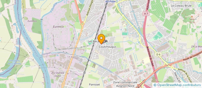 localisation de l'entreprise ENSEMBLE ODYSSEUM  SORGUES