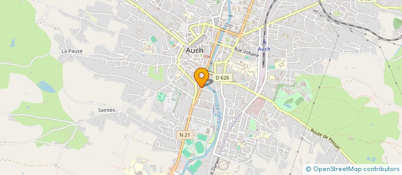 localisation de l'entreprise ENSEMBLE ORCHESTRAL D'AUCH HARMONIE AUSCITAINE  AUCH