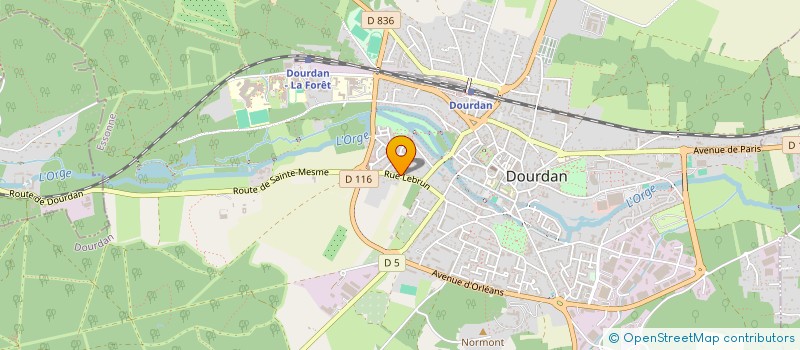 localisation de l'entreprise ENSEMBLE ORCHESTRAL DE DOURDAB  DOURDAN