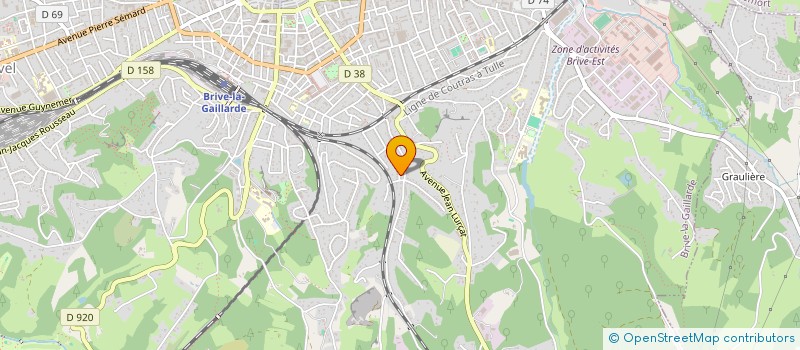 localisation de l'entreprise ENSEMBLE ORCHESTRAL VIVE LES VENTS  BRIVE-LA-GAILLARDE