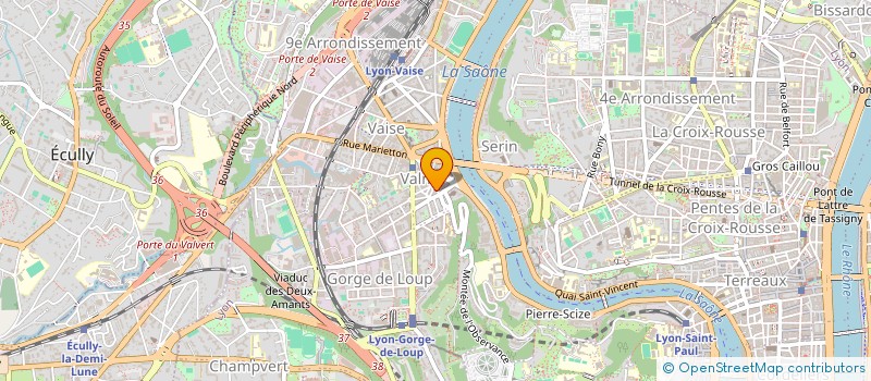 localisation de l'entreprise ENSEMBLE ORCHESTRALE DE LYON 9EME à LYON