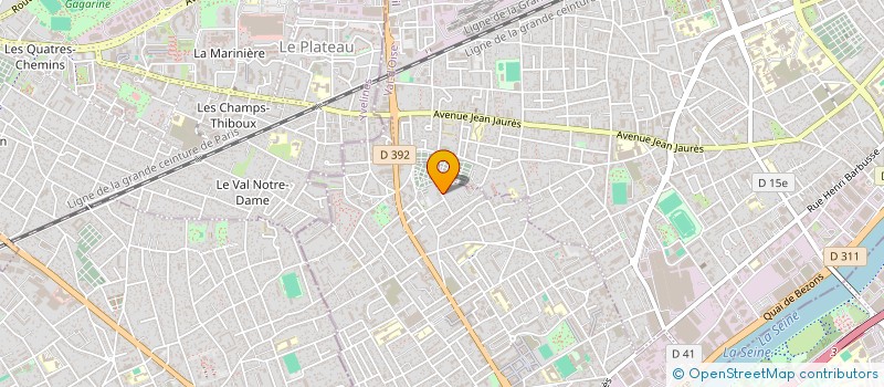 localisation de l'entreprise ENSEMBLE PARENT DEBOUT  BEZONS