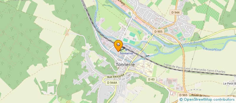 localisation de l'entreprise ENSEMBLE PAROISSIAL DU TONNERROIS à TONNERRE