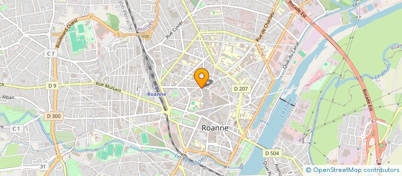 localisation de l'entreprise ENSEMBLE PAROISSIAL SAINT PIERRE ET SAINT PAUL  ROANNE