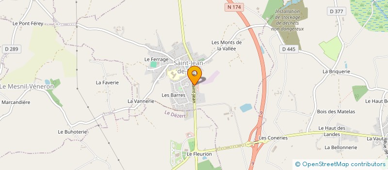 localisation de l'entreprise ENSEMBLE PAROISSIAL ST JEAN DE DAYE  SAINT-JEAN-DE-DAYE