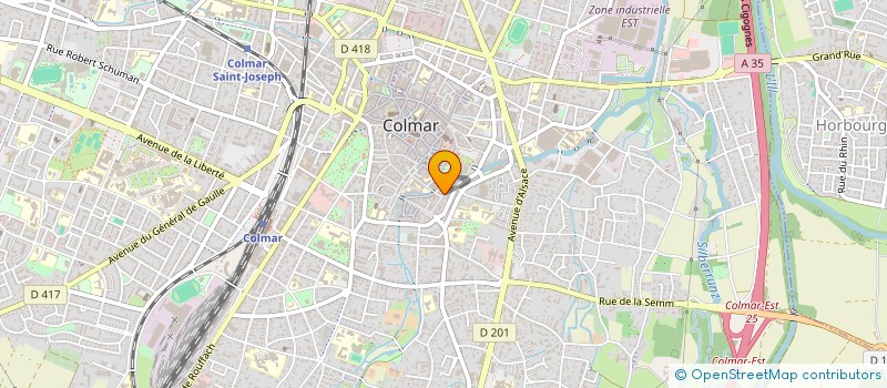 localisation de l'entreprise ENSEMBLE PAS A PATTES  COLMAR