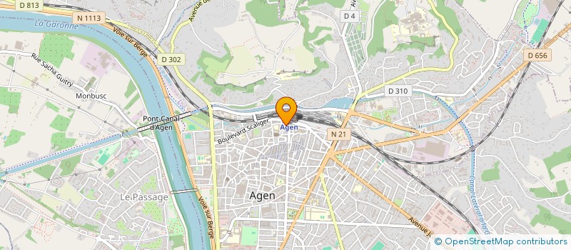 localisation de l'entreprise ENSEMBLE PASTORAL JACOBINS  AGEN