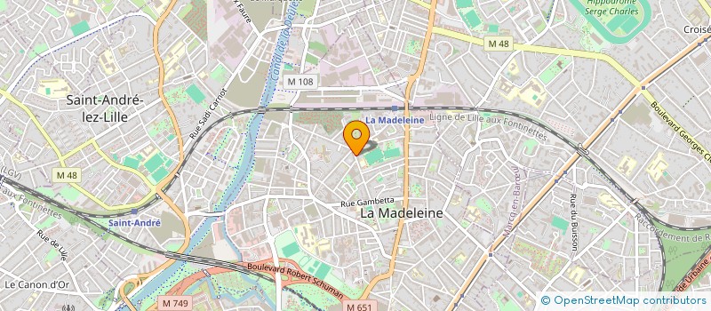 localisation de l'entreprise ENSEMBLE PAVANE à LA MADELEINE