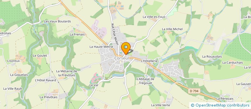 localisation de l'entreprise ENSEMBLE PIU RUBATO  CORSEUL