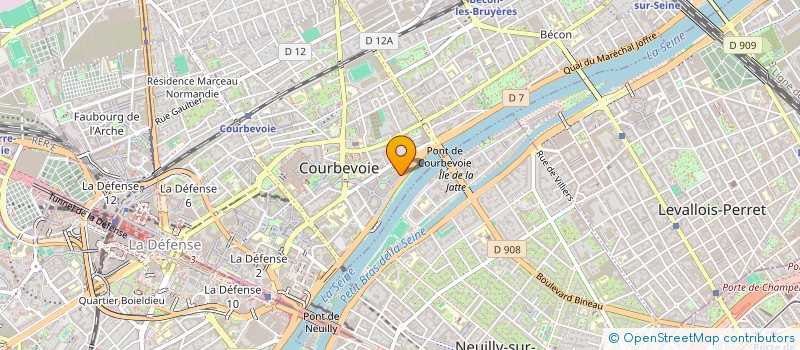 localisation de l'entreprise ENSEMBLE POLYPHONIQUE DES HAUTS DE SEINE à COURBEVOIE