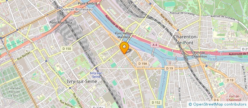 localisation de l'entreprise ENSEMBLE POUR APPRENDRE ET CREER  IVRY-SUR-SEINE