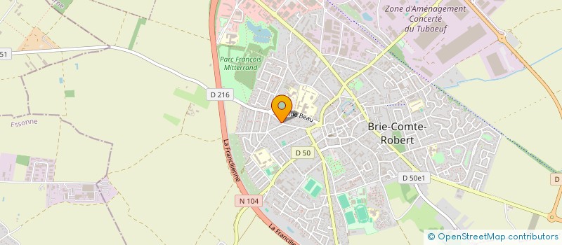 localisation de l'entreprise ENSEMBLE POUR BRIE  BRIE-COMTE-ROBERT