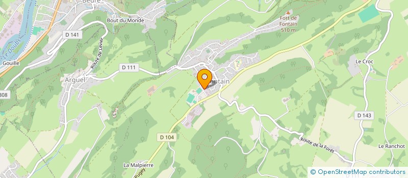 localisation de l'entreprise ENSEMBLE POUR DEPLOYER L'AUTOCONSOMMATION TERRITORIALE  FONTAIN