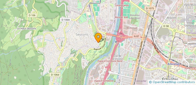 localisation de l'entreprise ENSEMBLE POUR HAITI à SEYSSINS