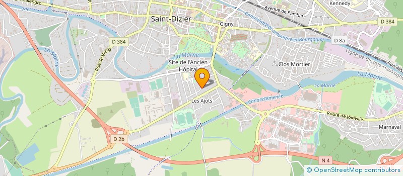 localisation de l'entreprise ENSEMBLE POUR JOUER à SAINT-DIZIER