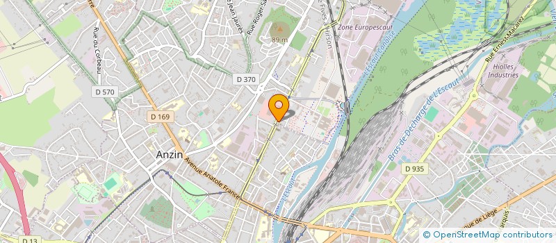 localisation de l'entreprise ENSEMBLE POUR L'AVENIR D'ANZIN  ANZIN